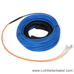 428040 - LWL Kabel 40m, 4 Fasern, LC-LC, OM4 (Indoor und Outdoor geeignet)