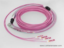 436010 - LWL Kabel mit 8 Fasern, 10m, LC-LC, OM4, U-DQ(ZN)BH